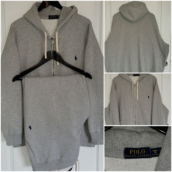 3x polo sweat suit